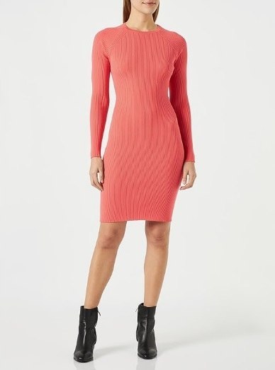 Hugo Boss sukienka dzienna w prążki Shadany 50482429 Hugo Boss sukienka dzienna w prążki Shadany 50482429