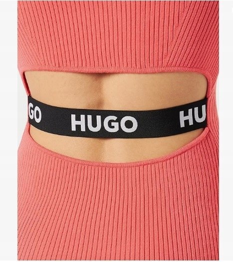 Hugo Boss sukienka dzienna w prążki Shadany 50482429 Hugo Boss sukienka dzienna w prążki Shadany 50482429