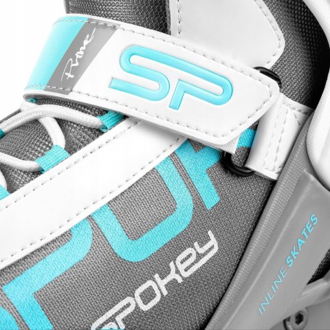 Łyżworolki Spokey Prime Pro r. 39 turkusowo-białe