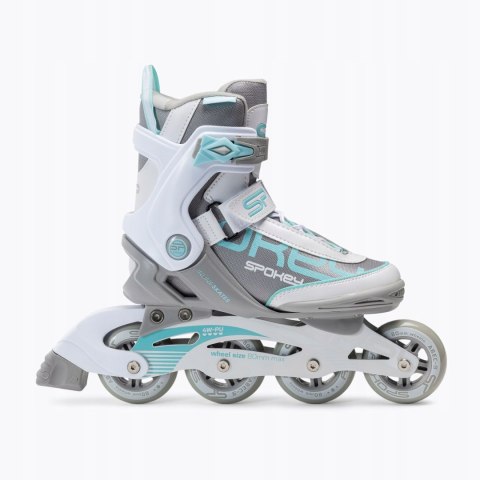 Łyżworolki Spokey Prime Pro r. 39 turkusowo-białe