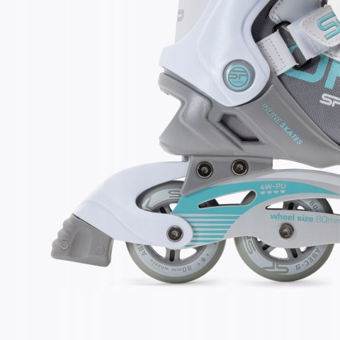 Łyżworolki Spokey Prime Pro r. 39 turkusowo-białe
